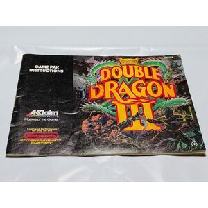 Double Dragon III Instruction Manual Only NES